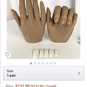 Silicone hand for practice